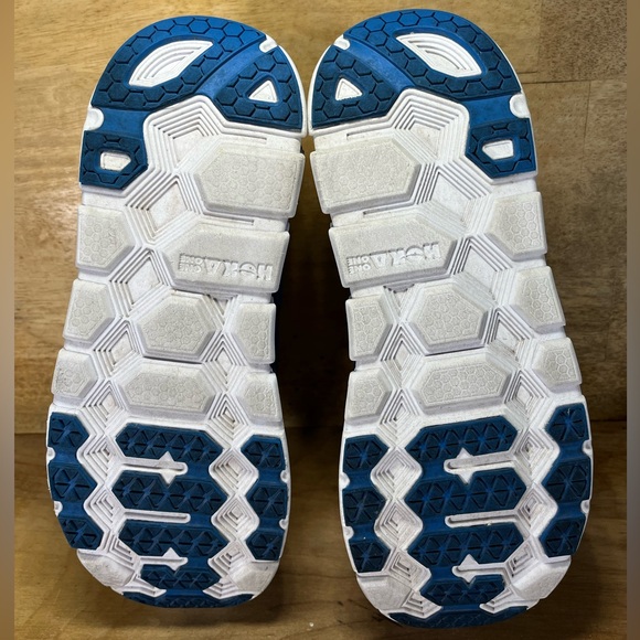 Hoka One One Odyssey COLORFUL Mens Size 9 Running Shoes Sneakers Blue Silver - Picture 8 of 12